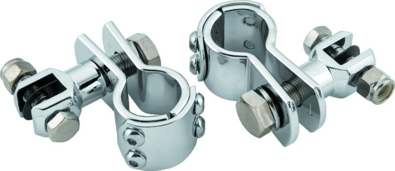Bikers Choice 鍍鉻 Engine Guard 腳踏 固定座 適用 1 1/4 吋 管. Uses 公接頭 腳踏|489956