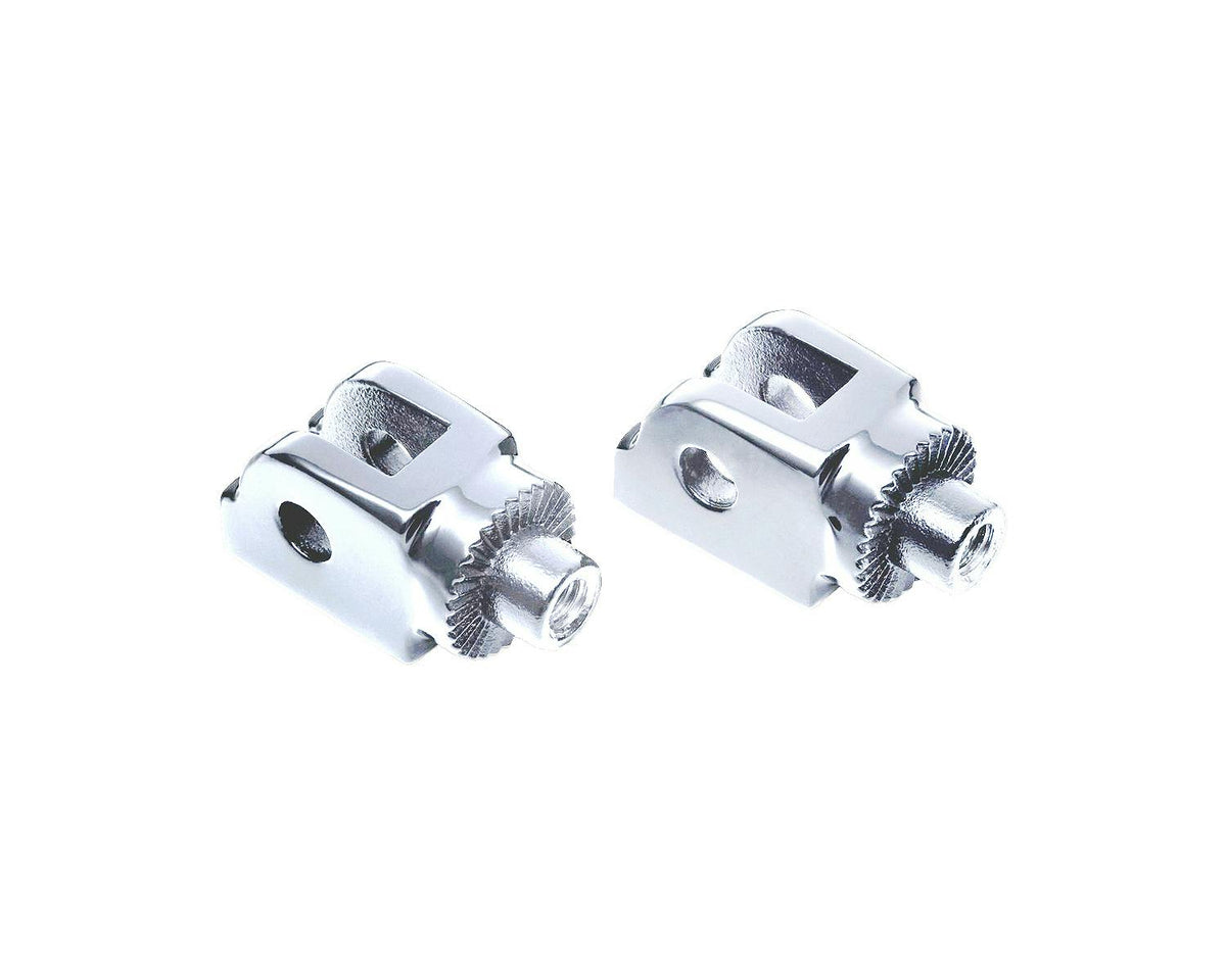 Kuryakyn Splined Rider Peg Adapters - Chrome, Softail | 8945