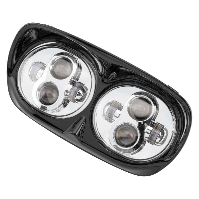Letric Lighting LED 頭燈 80W 遠/近燈 鍍鉻/黑色|LLC-LRH-BC