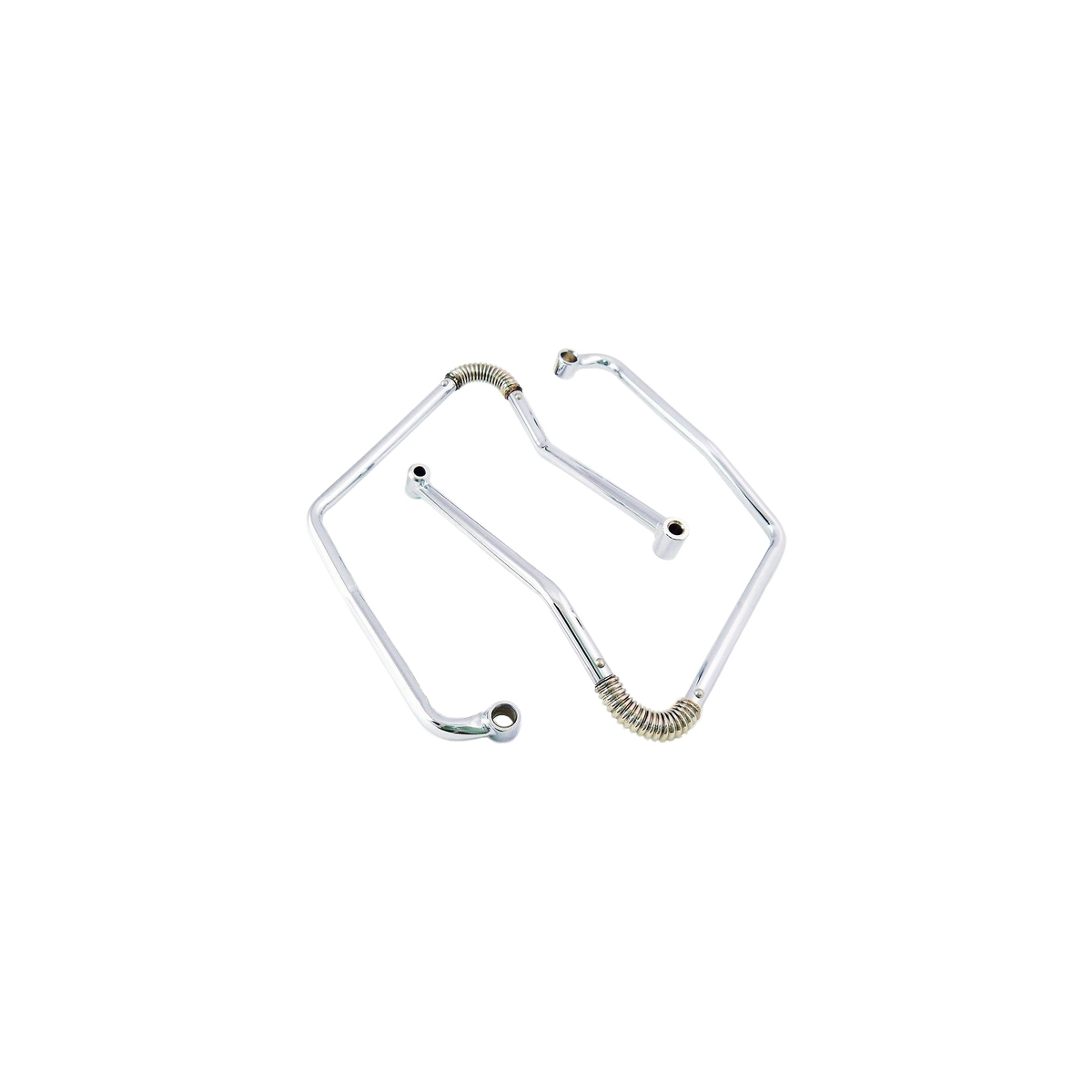 MotoTown Saddlebag Support Kit, Adjustable, Chrome
