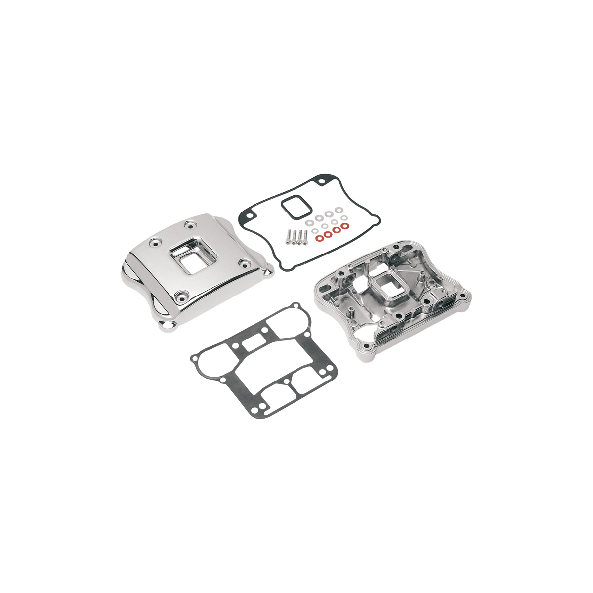 MotoTown Rocker Box Cover Kit, Chrome