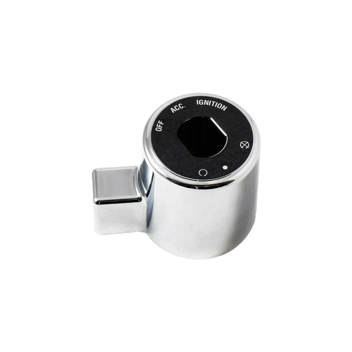 MotoTown ABS Ignition Switch Housing Cover - Chrome, OEM 71510-04 / 71527-04 for 2004-2022 Sportster XL