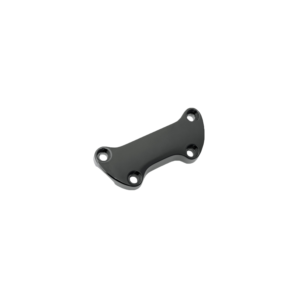 MotoTown Riser Top Clamp, Smooth, With Skirt, Black