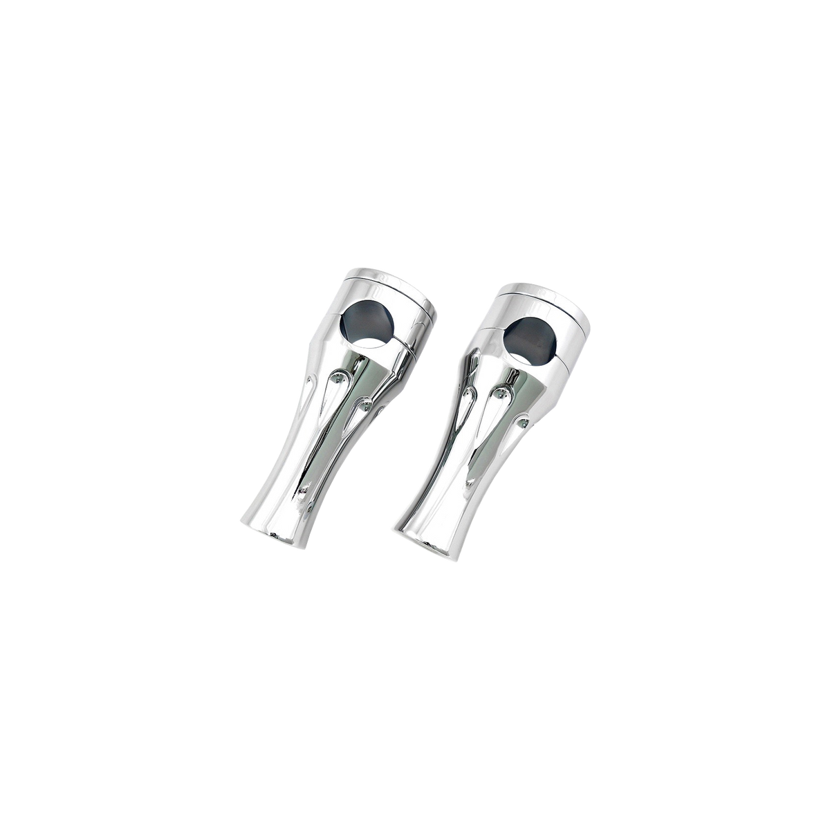 MotoTown 3 in. Talon Riser Pair for 1 in. Handlebars - Chrome