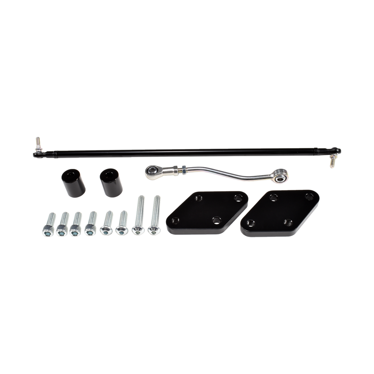 MotoTown 2 in. Reduced-Reach 前移腳控移位套件-黑色,適用 2004-2022 Sportster XL 含前移腳控