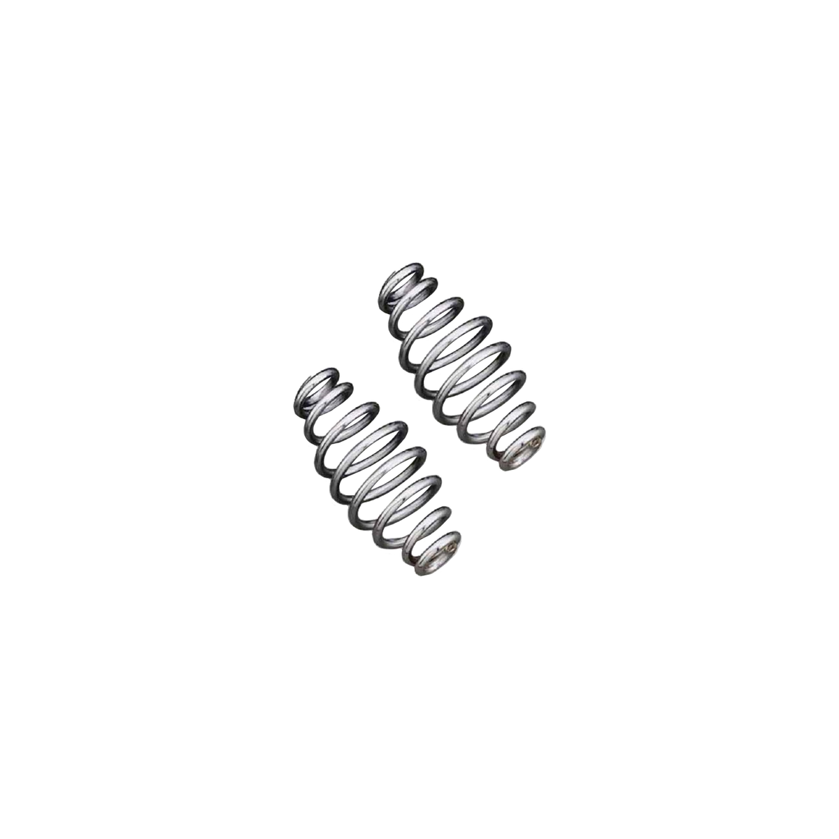 MotoTown 5 in. Heavy-Duty Tapered Steel Solo Seat Spring Pair - Chrome