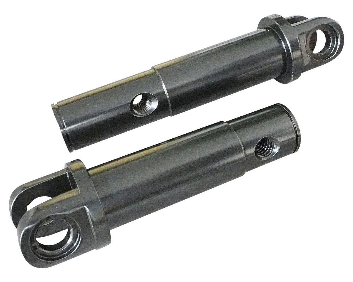 KIJIMA HD-05441 black steel footpeg holders, pair