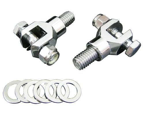 Neofactory chrome footpeg clip kit 1/2-13 Headless 000026