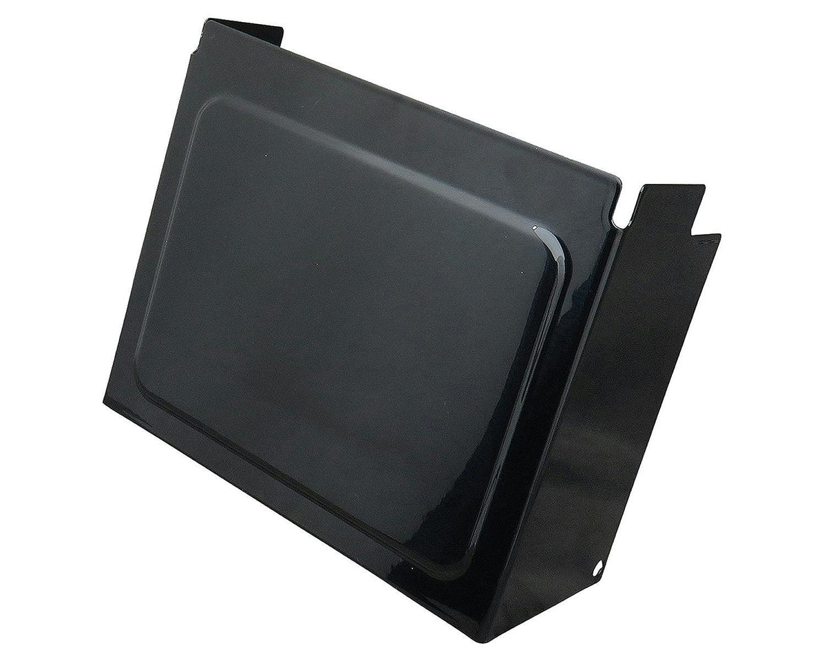 Neofactory 014687 black steel battery cover for 1997–2005 Dyna