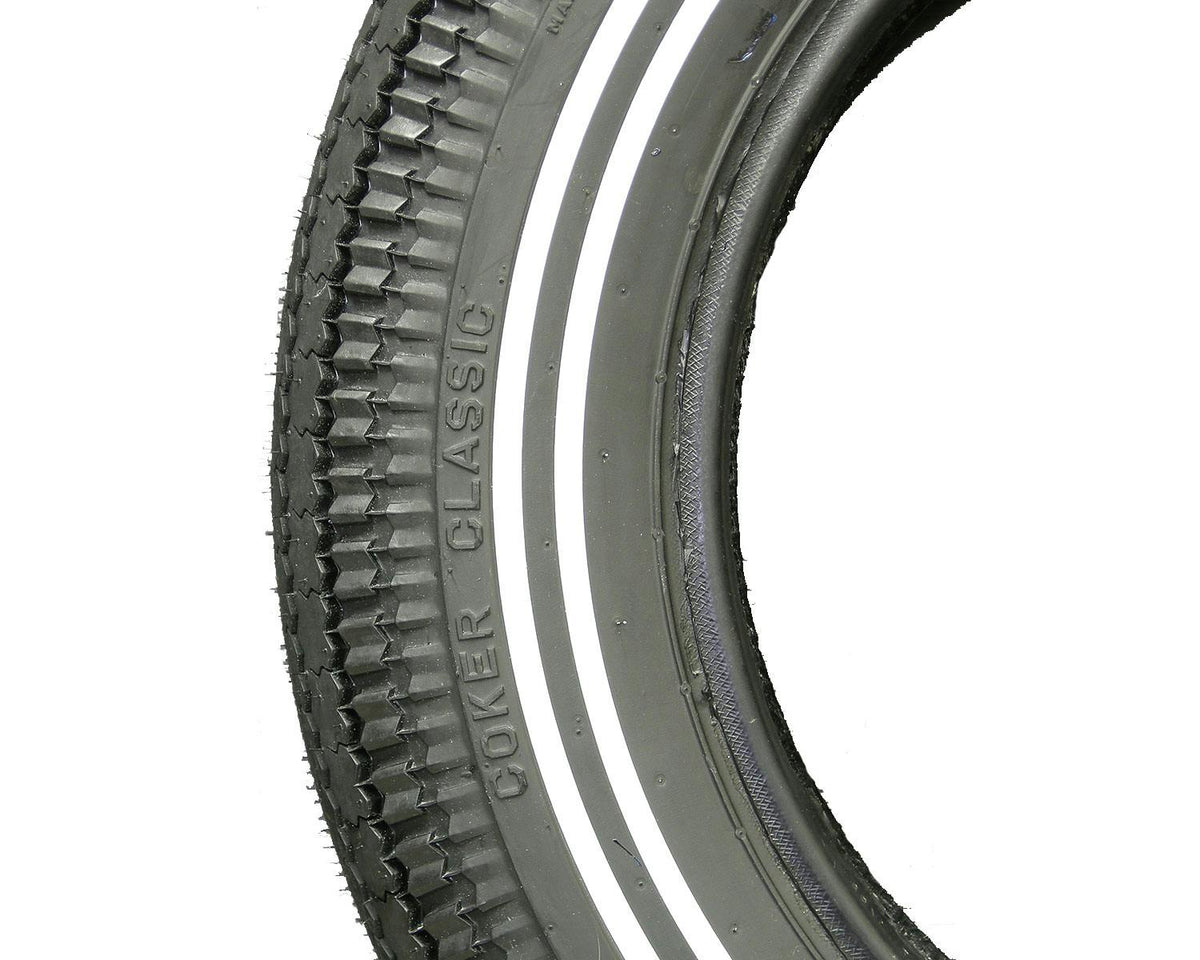 COKER TIRE Coker Classic 輪胎 - 5.00-16 3/8in 雙白飾帶 | 63520，商品視角 3