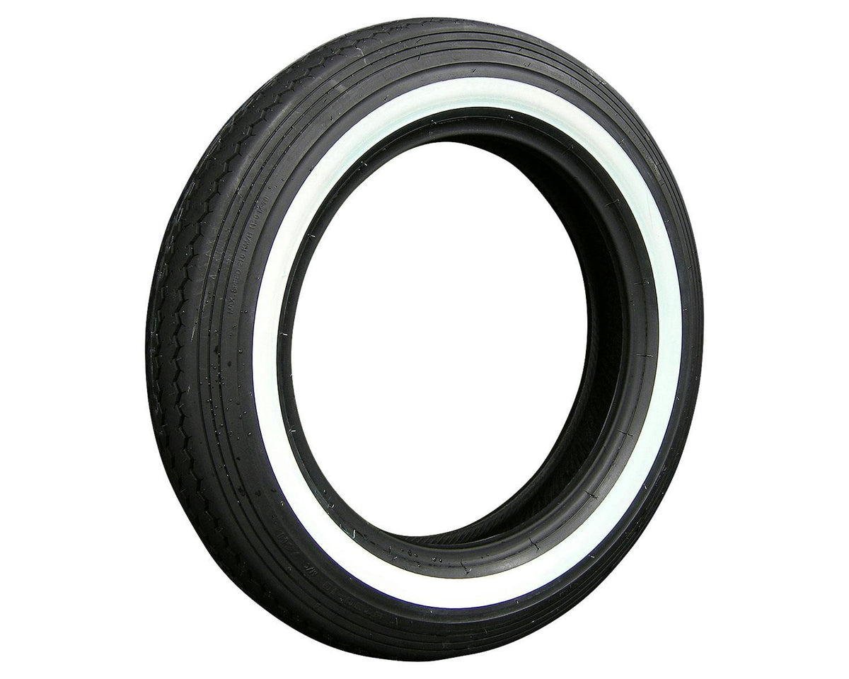 SHINKO E240 Classic MT90-16 Whitewall Tire — product view 1