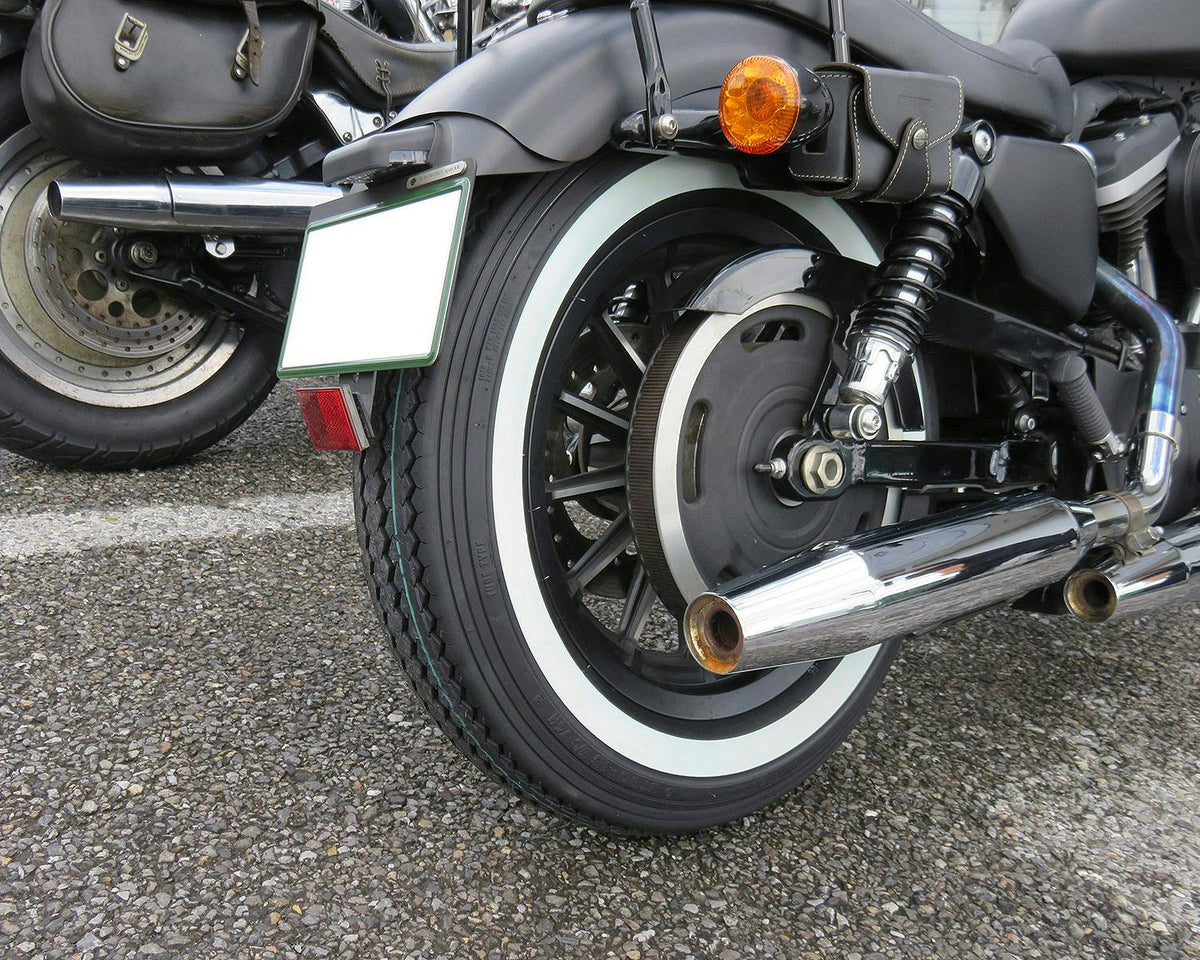 SHINKO E240 Classic MT90-16 Whitewall Tire — product view 3