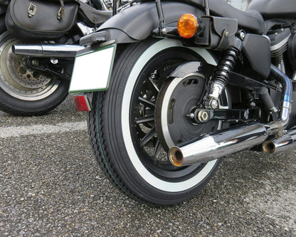 SHINKO E240 Classic MT90-16 Whitewall Tire — product view 3