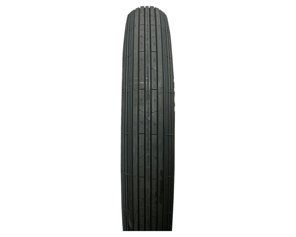 SHINKO SR604 Black Rib-Pattern Motorcycle Tire - 3.00-18 47P Front | 30186040 — product view 2
