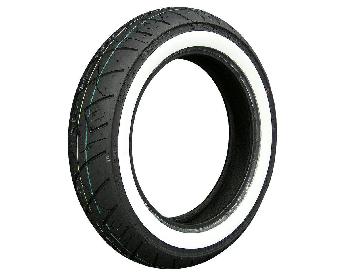 SHINKO SR777 Whitewall Cruiser Motorcycle Tire - 130/90B16 73H Front | 13907774 — product view 1