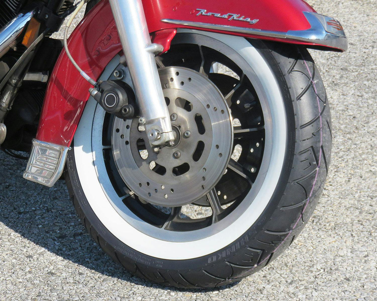 SHINKO SR777 Whitewall Cruiser Motorcycle Tire - 130/90B16 73H Front | 13907774 — product view 3