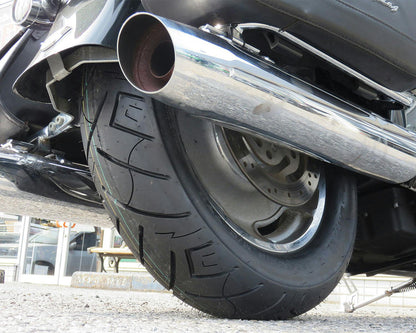 SHINKO SR777 Black Cruiser Motorcycle Tire - 150/80B16 77H Rear | 15807772 — product view 3