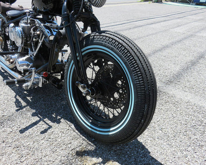 SHINKO E270 Double White Stripe Super Eagle Vintage Motorcycle Tire - 5.00-16 72H Front or rear | 50162702 — product view 3