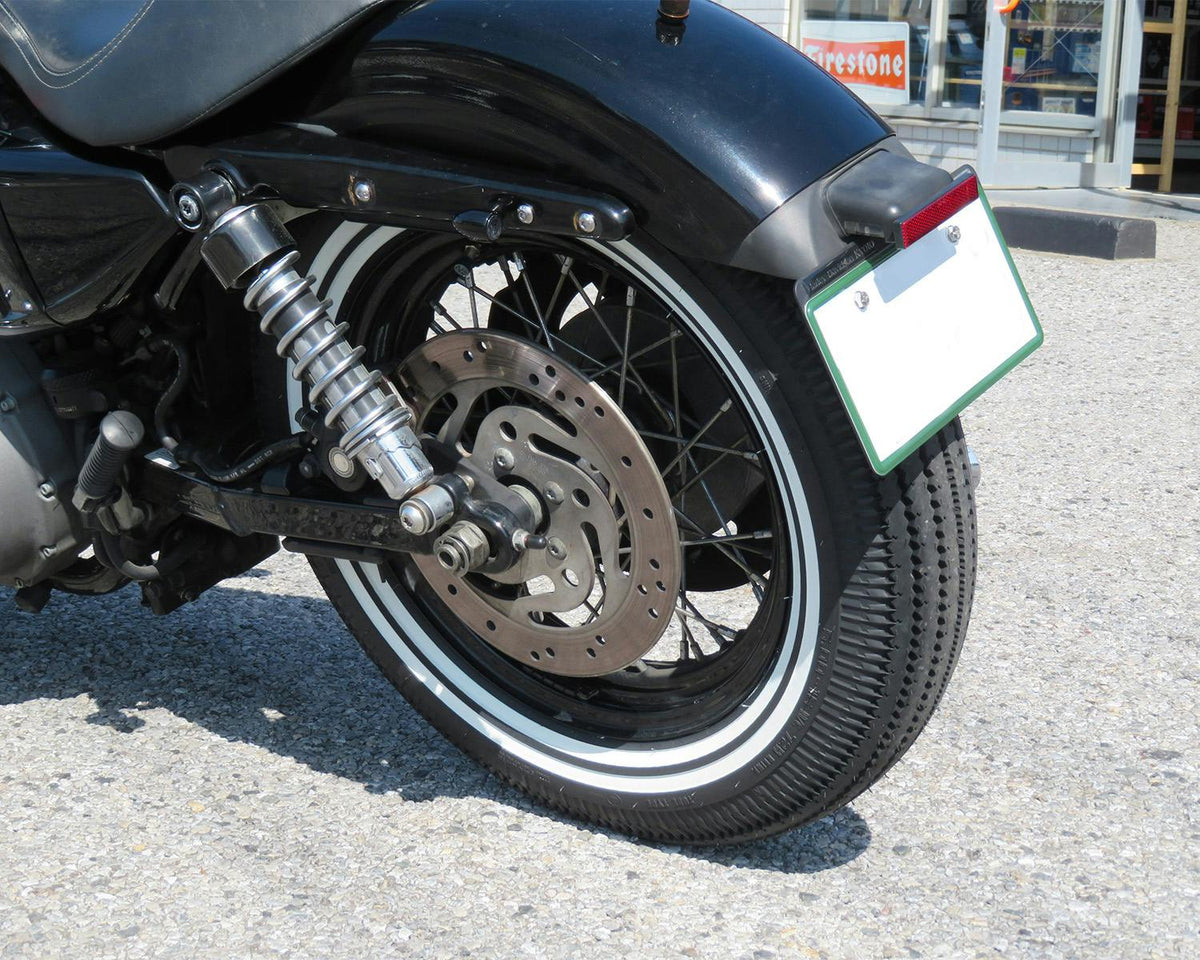 SHINKO E270 Double White Stripe Super Eagle Vintage Motorcycle Tire - 5.00-16 72H Front or rear | 50162702 — product view 4