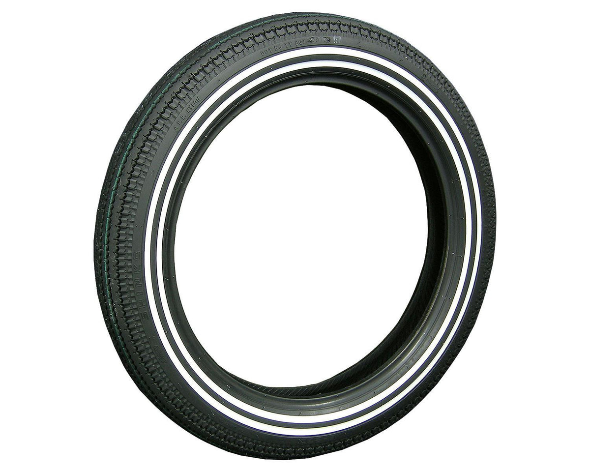 SHINKO E270 雙白線 Super Eagle 復古機車輪胎 - 4.00-19 61H 前輪 | 40192702，商品視角 1