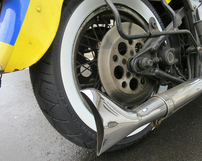SHINKO SR777 Whitewall Cruiser Motorcycle Tire - 130/90B16 73H Rear | 13907776 — product view 4