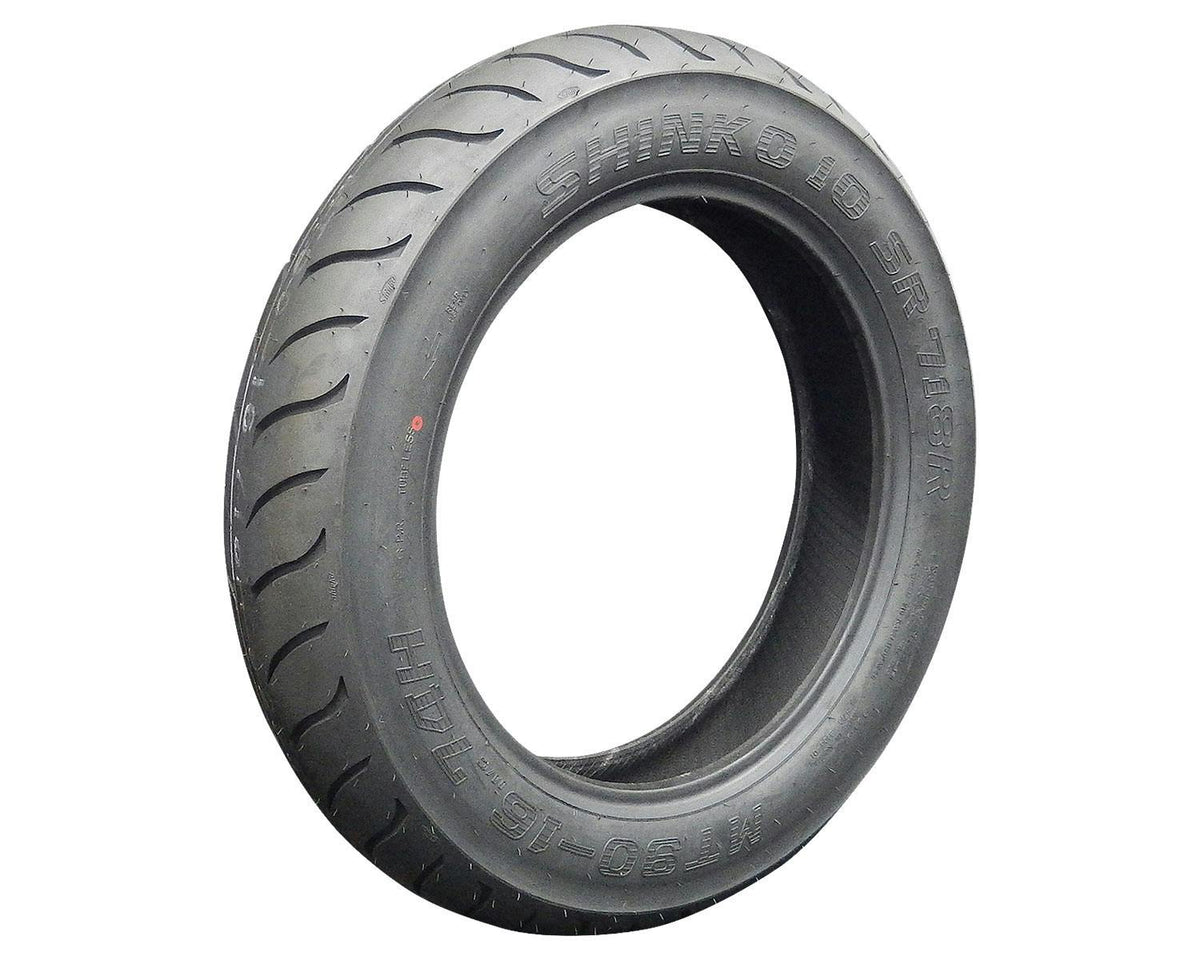 SHINKO SR718R MT90-16 Black Tire — product view 1