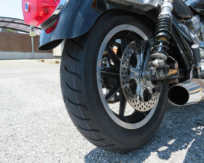 SHINKO SR718R MT90-16 Black Tire — product view 3