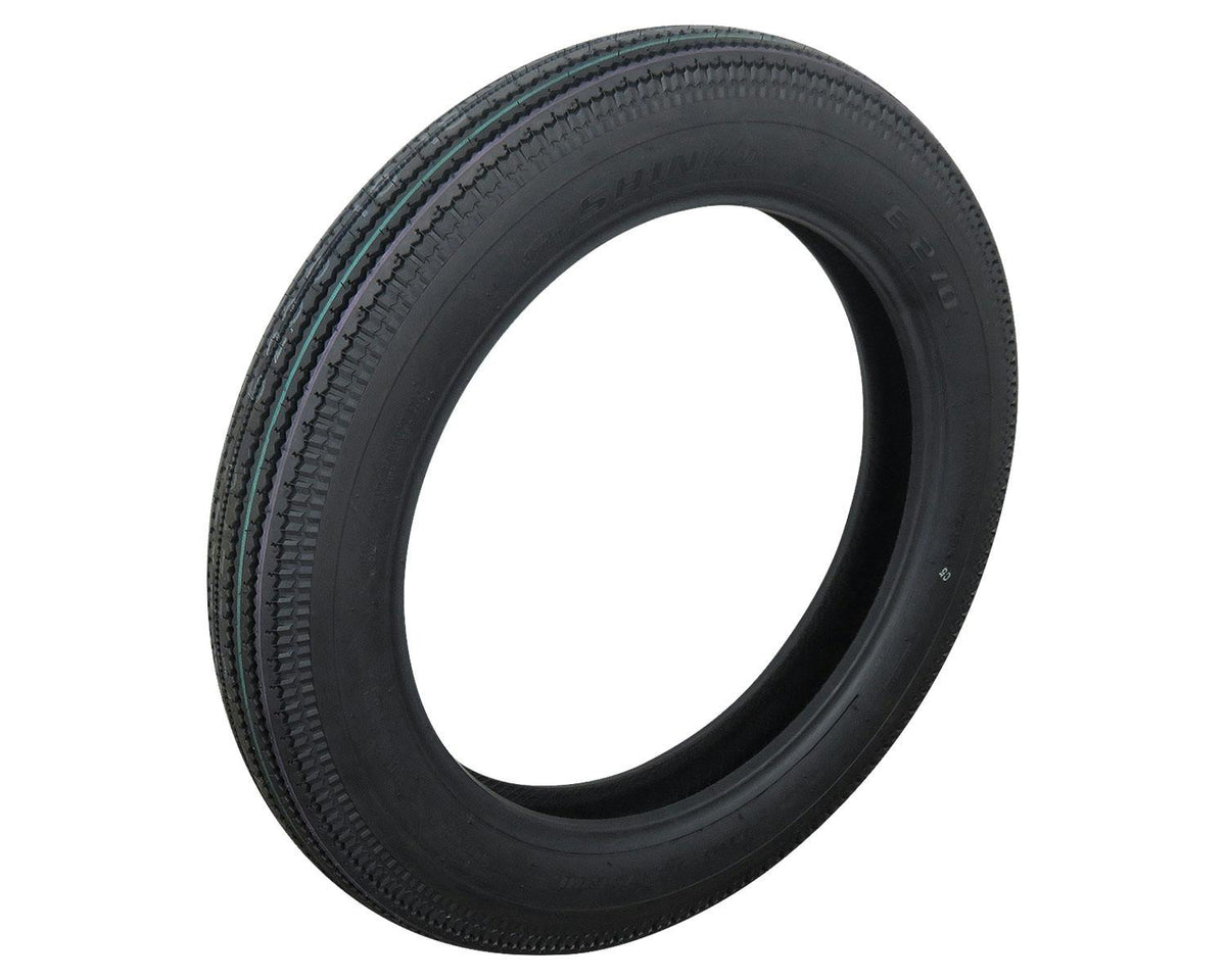 SHINKO E270 Black Super Eagle Vintage Motorcycle Tire - 4.00-18 64H Front or rear | 40182700 — product view 1