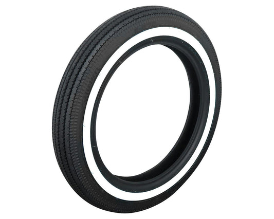 SHINKO E270 Whitewall Super Eagle Vintage Motorcycle Tire - 4.00-18 64H Front or rear | 40182701 — product view 1