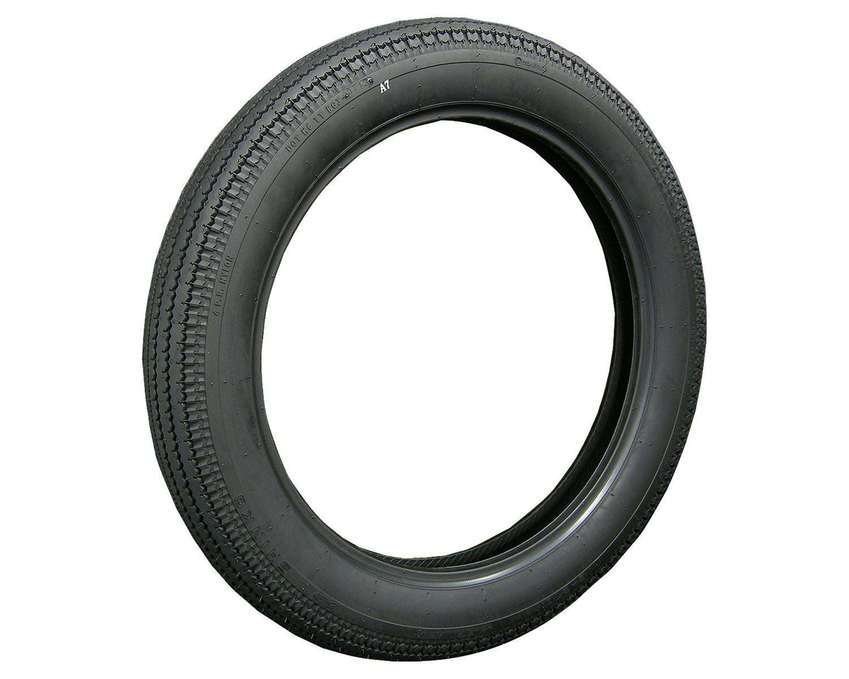 SHINKO E270 Black Super Eagle Vintage Motorcycle Tire - 3.00-21 57S Front | 302127400 — product view 1