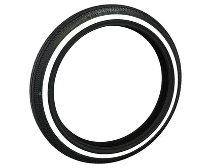 SHINKO E270 Whitewall Super Eagle Vintage Motorcycle Tire - 3.00-21 57S Front | 30212701 — product view 1