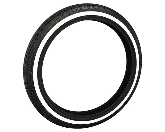 SHINKO E270 Whitewall Super Eagle Vintage Motorcycle Tire - 3.00-21 57S Front | 30212701 — product view 1