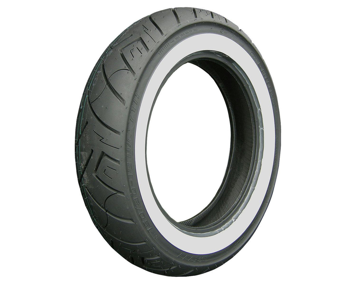 SHINKO SR777 Whitewall Cruiser Motorcycle Tire - 160/70-17 79H Rear | 16707771 — product view 1