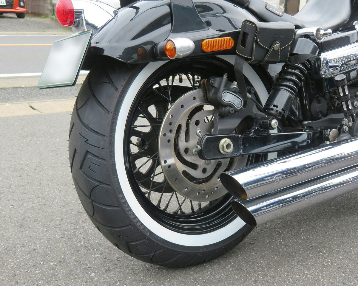 SHINKO SR777 Whitewall Cruiser Motorcycle Tire - 160/70-17 79H Rear | 16707771 — product view 4