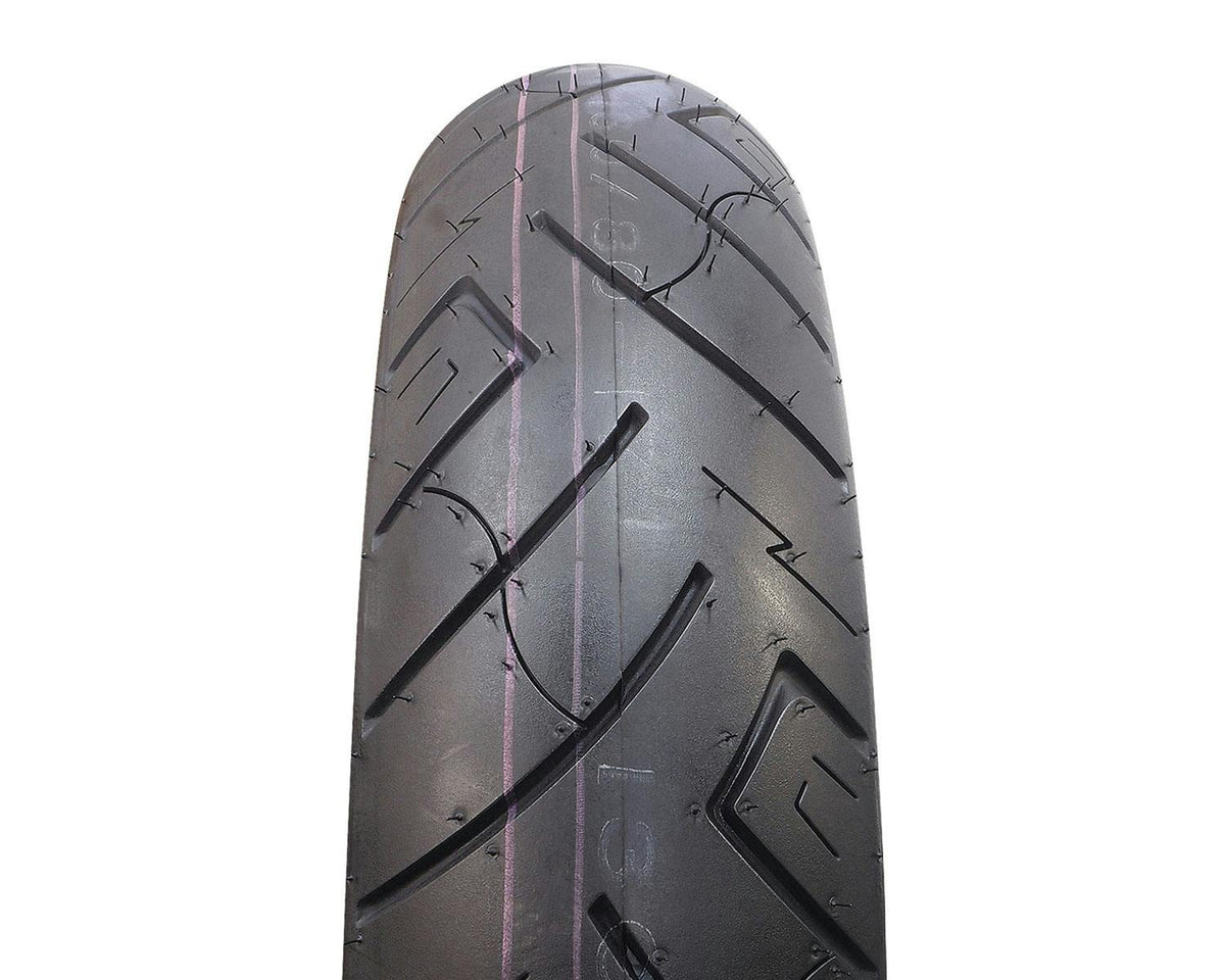 SHINKO SR777 Whitewall Cruiser Motorcycle Tire - 130/80-17 65H Front | 13807771 — product view 2
