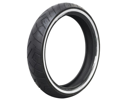 SHINKO SR777 130/60B19 Whitewall Tire — product view 1