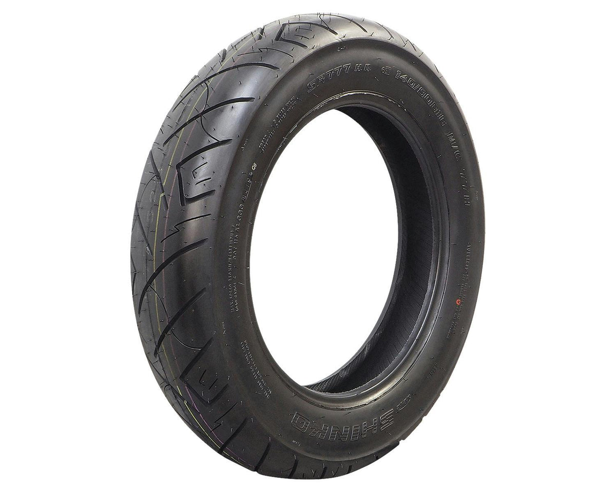 SHINKO SR777 Black Cruiser Motorcycle Tire - 140/90B16 77H Rear | 14907771 — product view 1