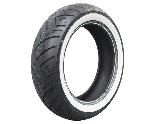 SHINKO SR777 Whitewall Cruiser Motorcycle Tire - 180/65B16 81H Rear | 18657771 — product view 1