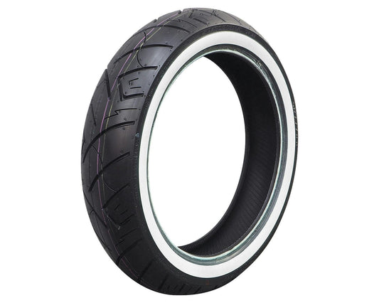 SHINKO SR777 Whitewall Cruiser Motorcycle Tire - 150/70B18 76H Rear | 15707771 — product view 1