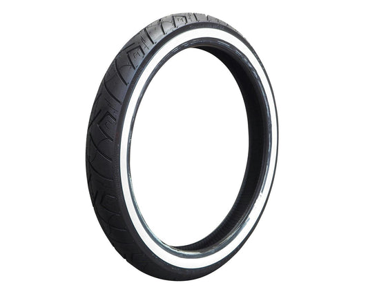 SHINKO SR777 Whitewall Cruiser Motorcycle Tire - 90/90-21 54H Front | 90907771 — product view 1