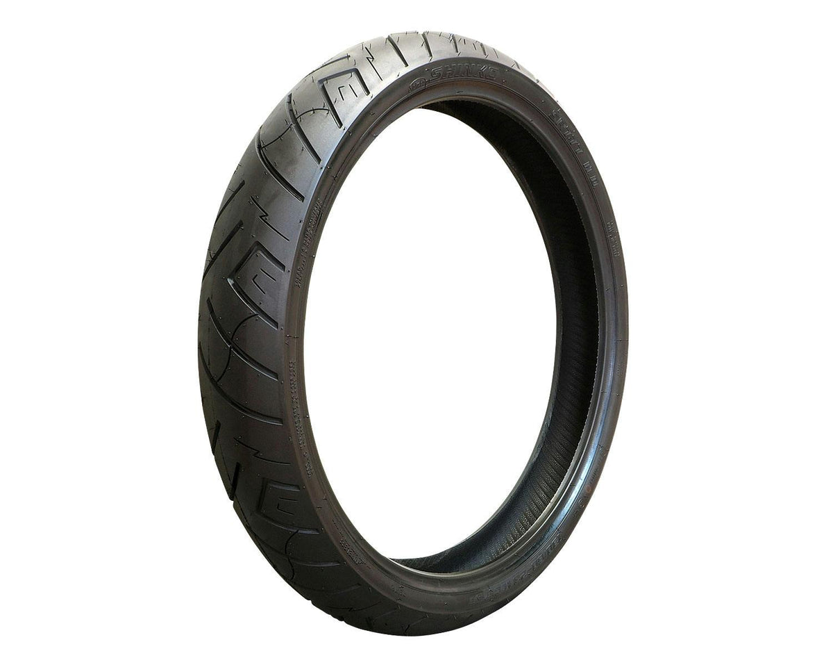SHINKO SR777 Black Cruiser Motorcycle Tire - 130/60-23 75H Front | 13607770 — product view 1