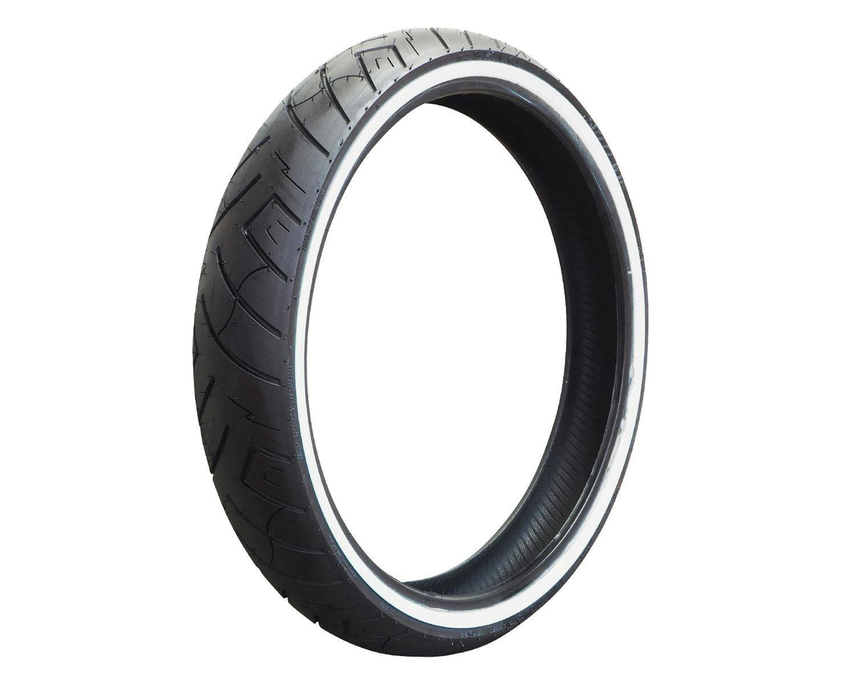 SHINKO SR777 白邊 巡航機車輪胎 - 130/60-23 75H 前輪 | ZMA00042，商品視角 1