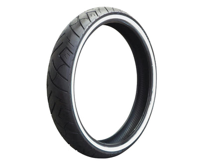 SHINKO SR777 白邊 巡航機車輪胎 - 130/60-23 75H 前輪 | ZMA00042，商品視角 1