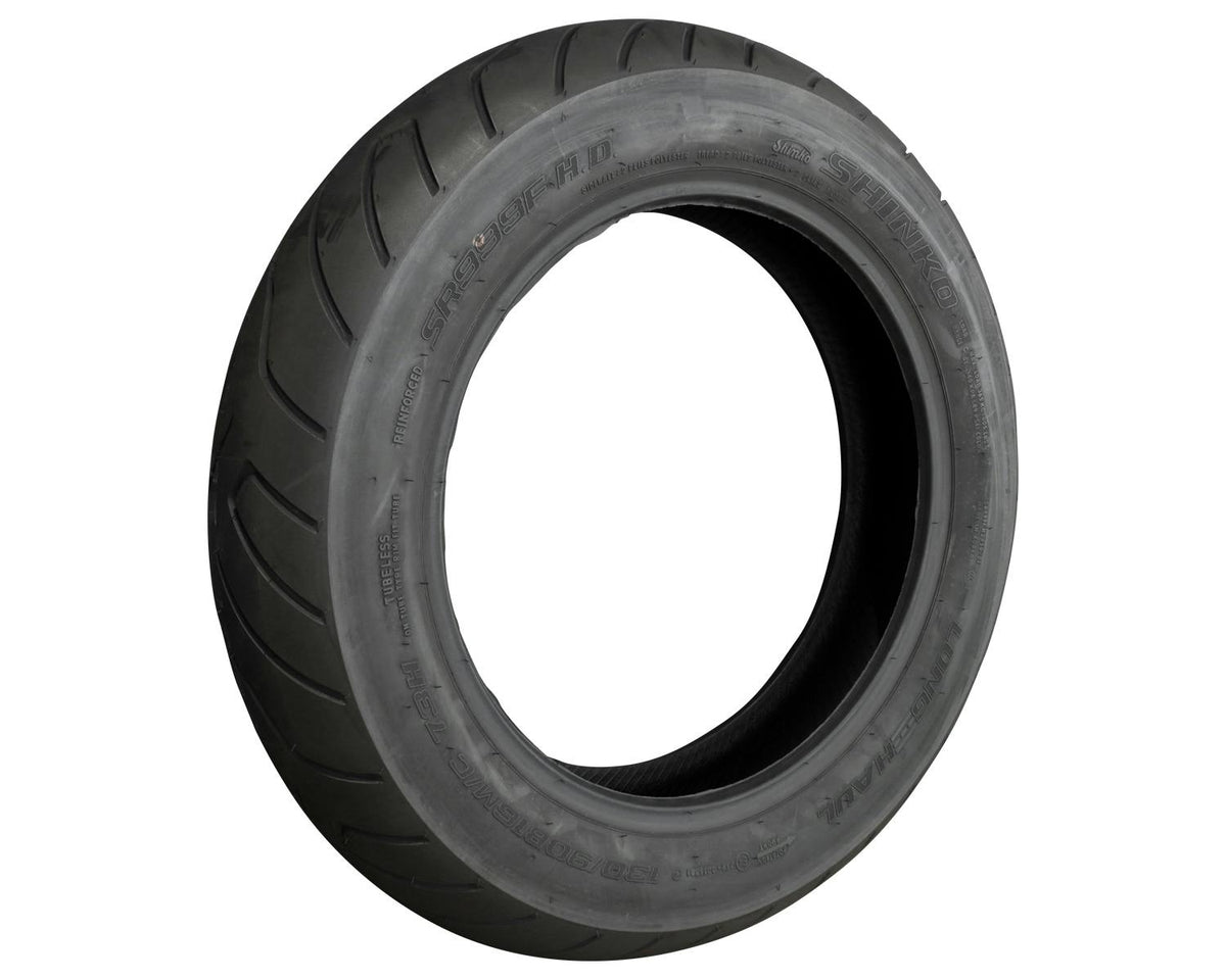 SHINKO SR999 Black Cruiser Motorcycle Tire - 130/90B16 73H Front | 13909990 — product view 1