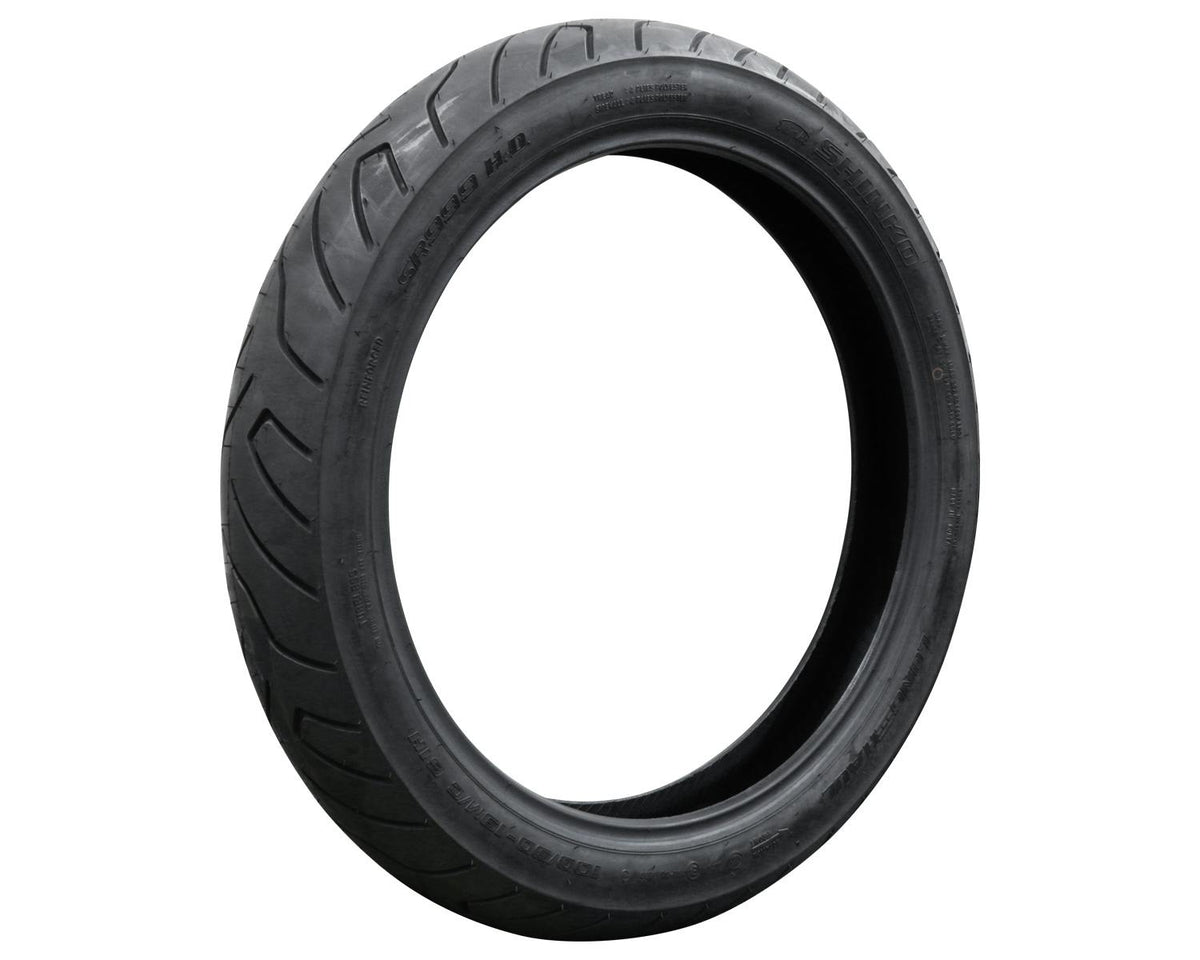 SHINKO SR999 Black Cruiser Motorcycle Tire - 100/90-19 61H Front | 10909990 — product view 1