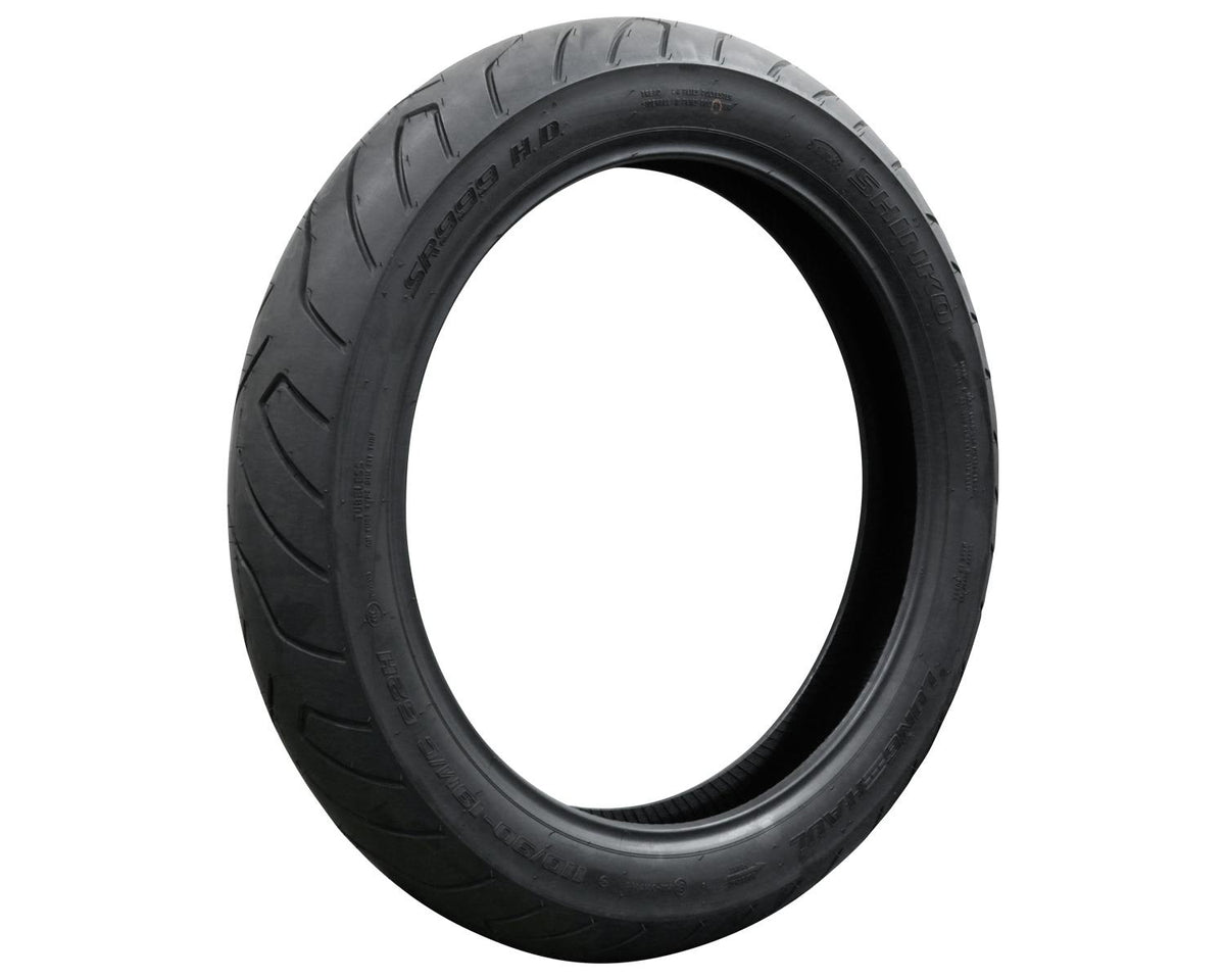 SHINKO SR999 Black Cruiser Motorcycle Tire - 110/90-19 62H Front | 11909990 — product view 1