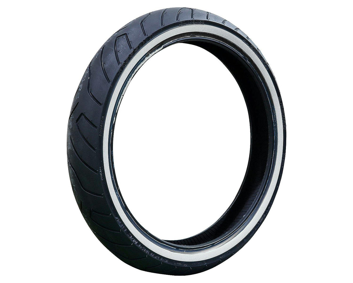 SHINKO SR999 Whitewall Cruiser Motorcycle Tire - 120/70B21 68V Front | 12709991 — product view 1