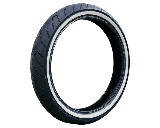 SHINKO SR999 Whitewall Cruiser Motorcycle Tire - 120/70B21 68V Front | 12709991 — product view 1