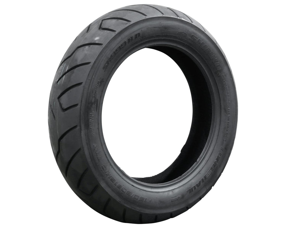 SHINKO SR999 Black Cruiser Motorcycle Tire - 150/80B16 77H Rear | 15809990 — product view 1