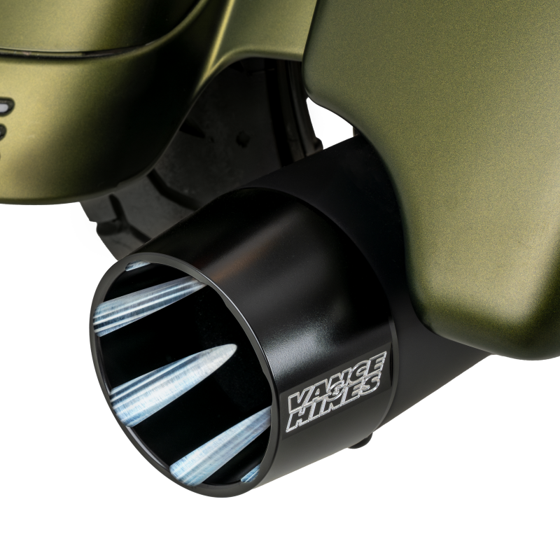 Vance & Hines 17-23 Harley Touring 車系 Blackbird 450 尾段排氣管 - 黑色 Contrast Finish 尾蓋｜46792